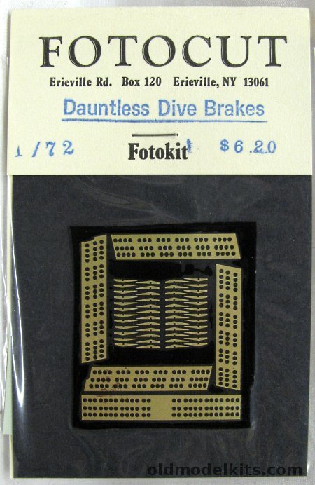 Fotocut SBD Dauntless Dive Brakes, 177 plastic model kit
